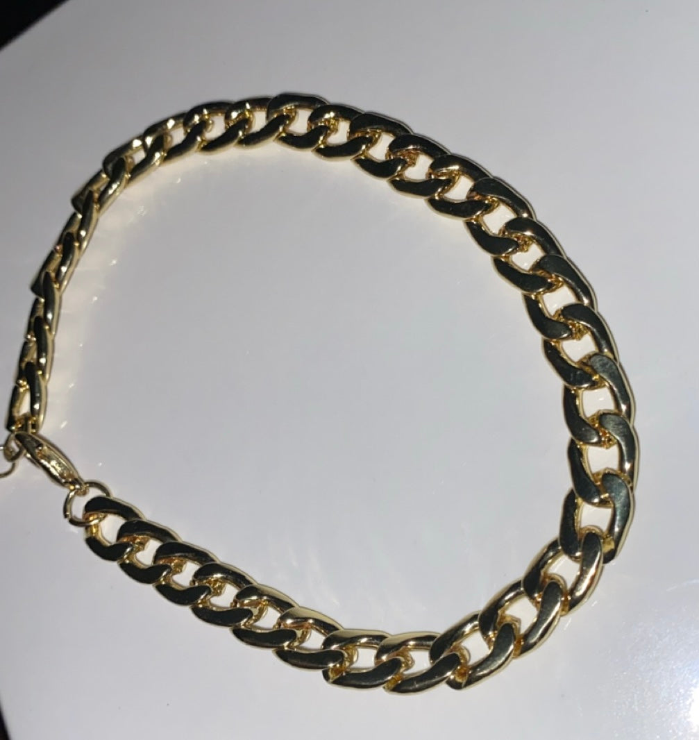 Gold Cuban Anklet