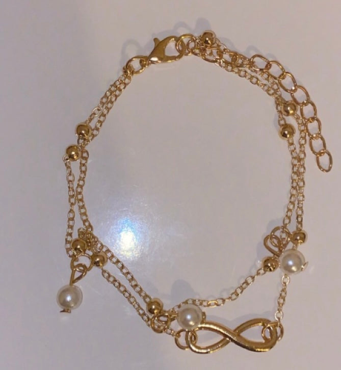 Two-Piece Infinity Anklet Set